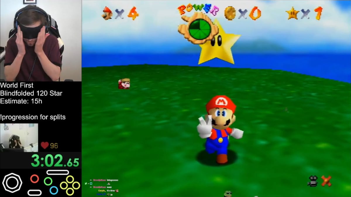 Bubzia does carpetless blindfolded [SM64] : r/speedrun