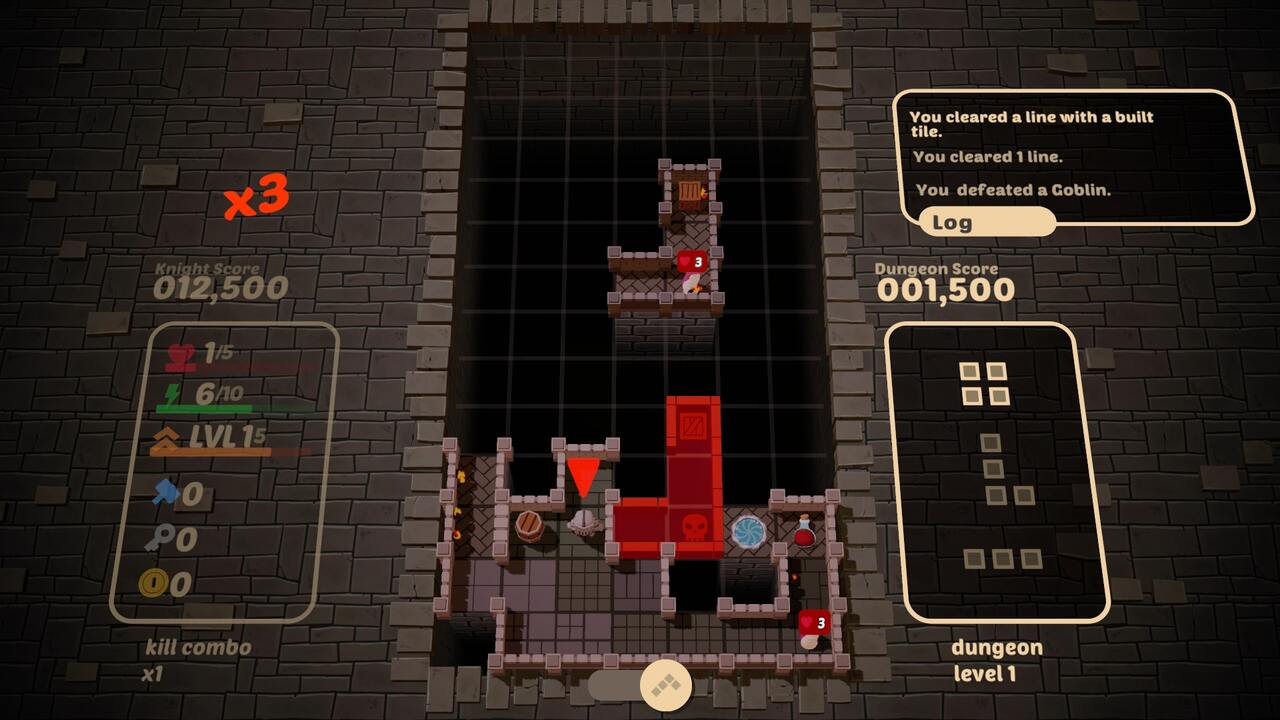Blocky Dungeon, the Tetris-Style Dungeon Crawler RPG heads to Steam this summer