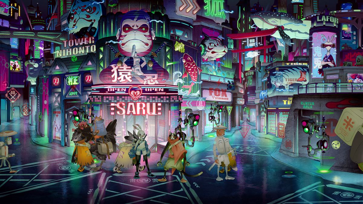 Samurai-cat cyberpunk adventure game Ukiyo slated for release in 2022
