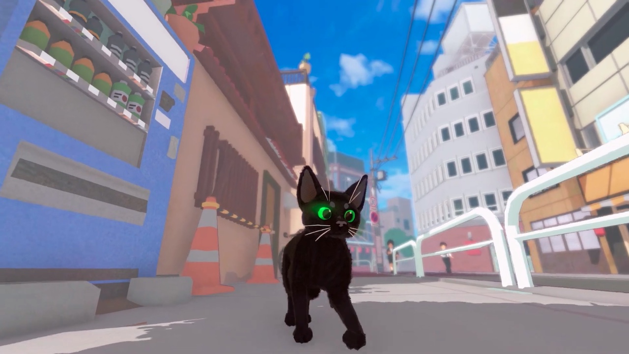 Explore a Japanese-style town in Little Kitty, Big City