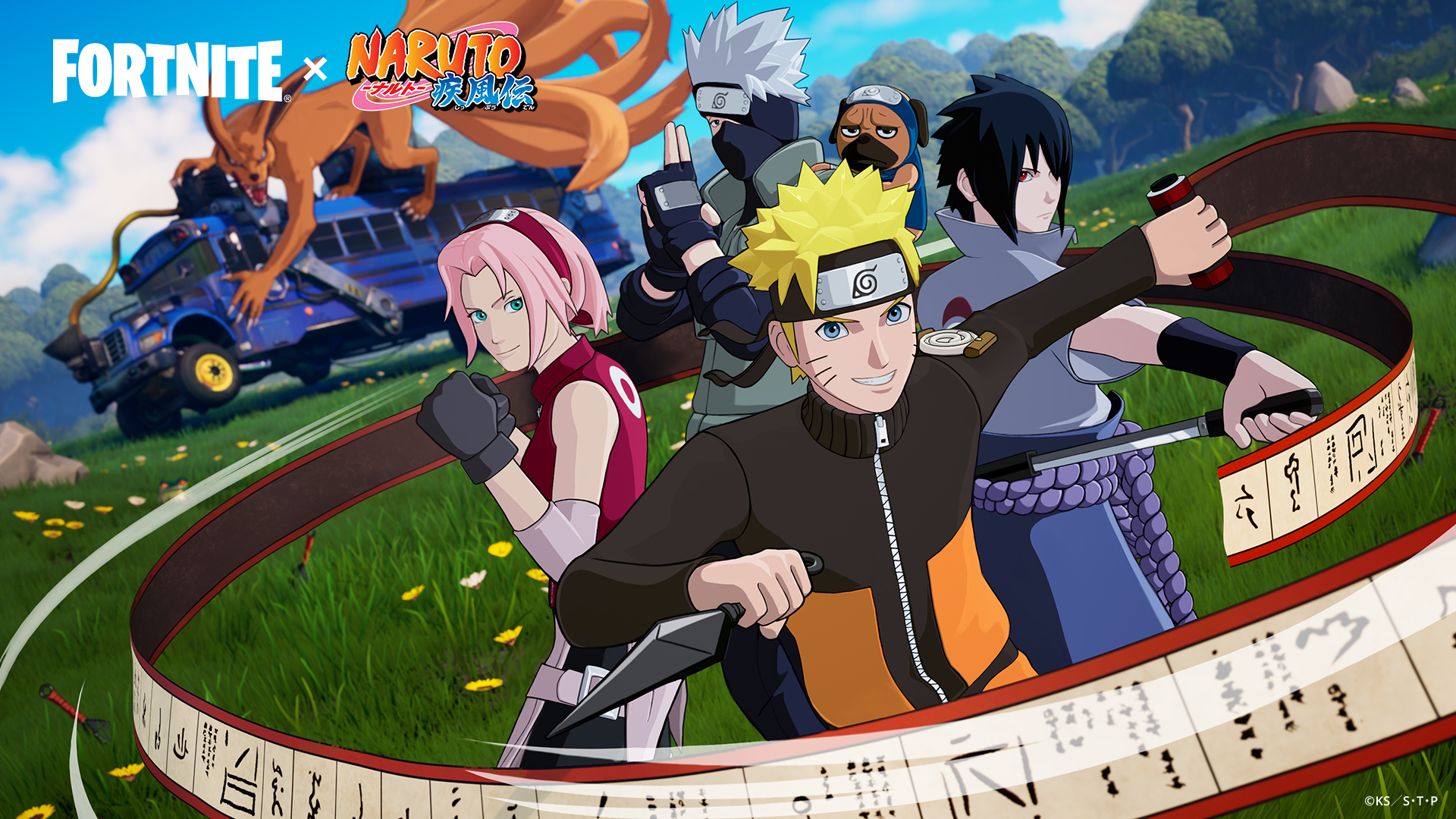 Fortnite v18.40 adds Naruto, Sasuke, Sakura, and Kakashi skins
