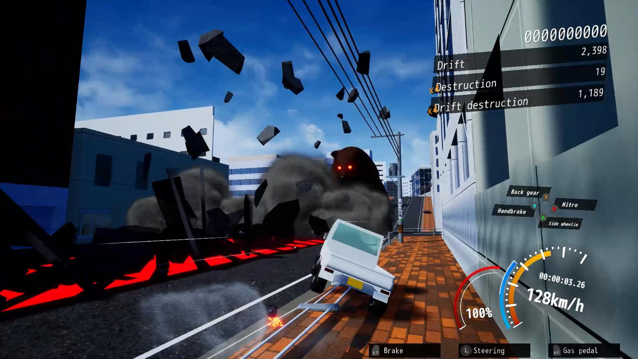 Drive a kei truck through a collapsing Japan in DriveCrazy