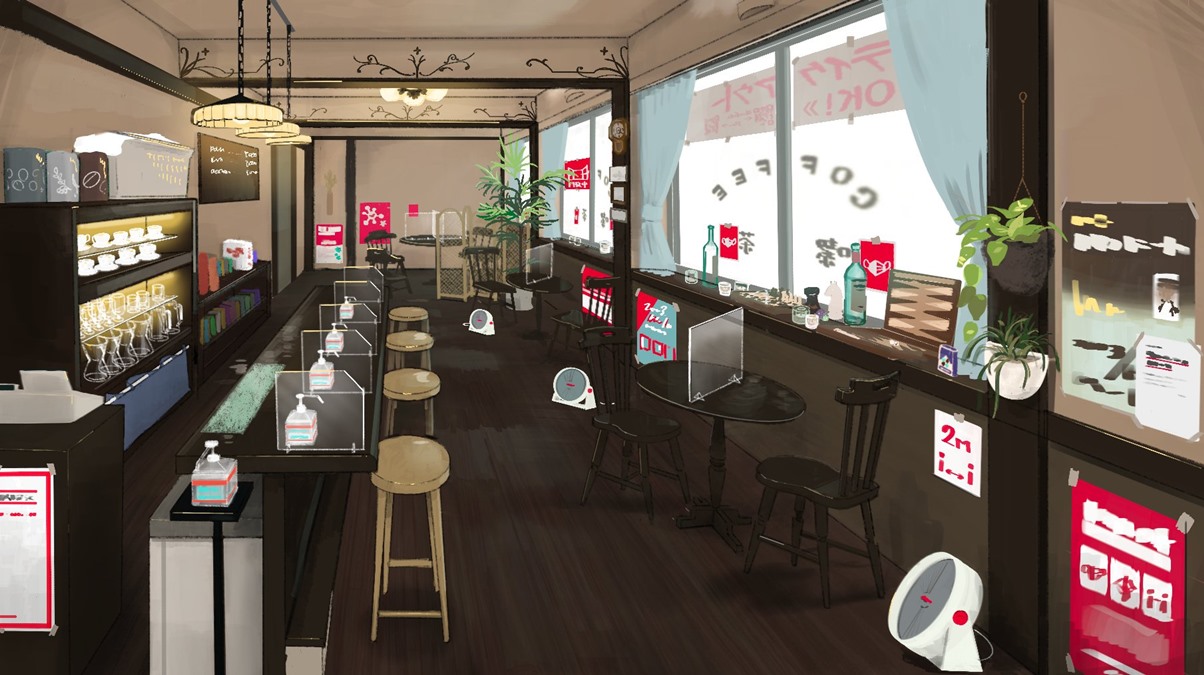 Tokyo Coffee Pandechika brings the pandemic to a game set in a café