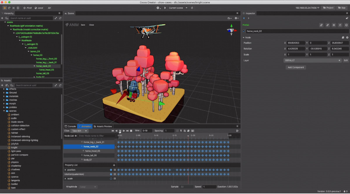 Creator Cocos  Software de criação de jogo 3D de várias plataformas