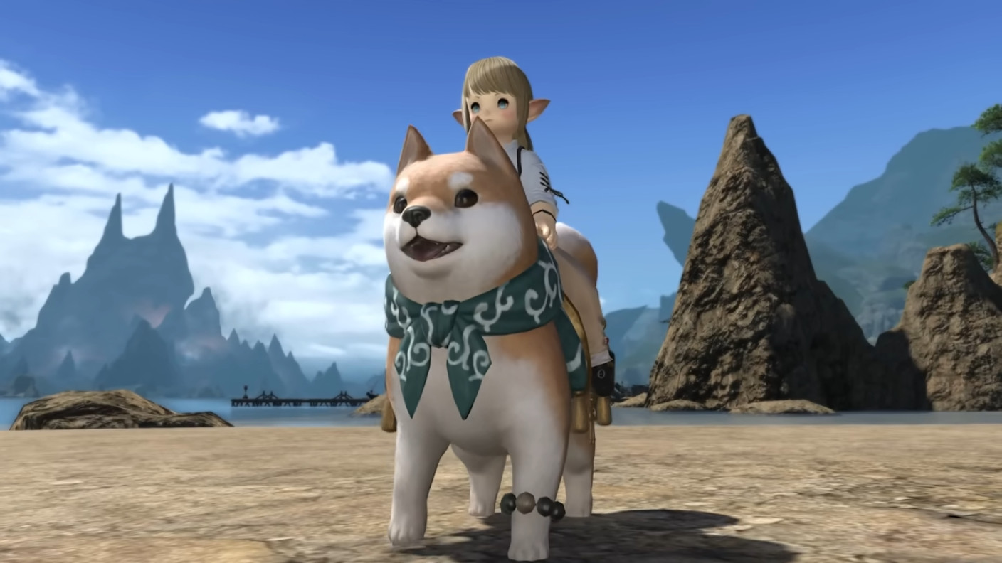 FFXIV’s Megashiba mount trends in Japan to the confusion of dog lovers who posted their own Shiba Inu