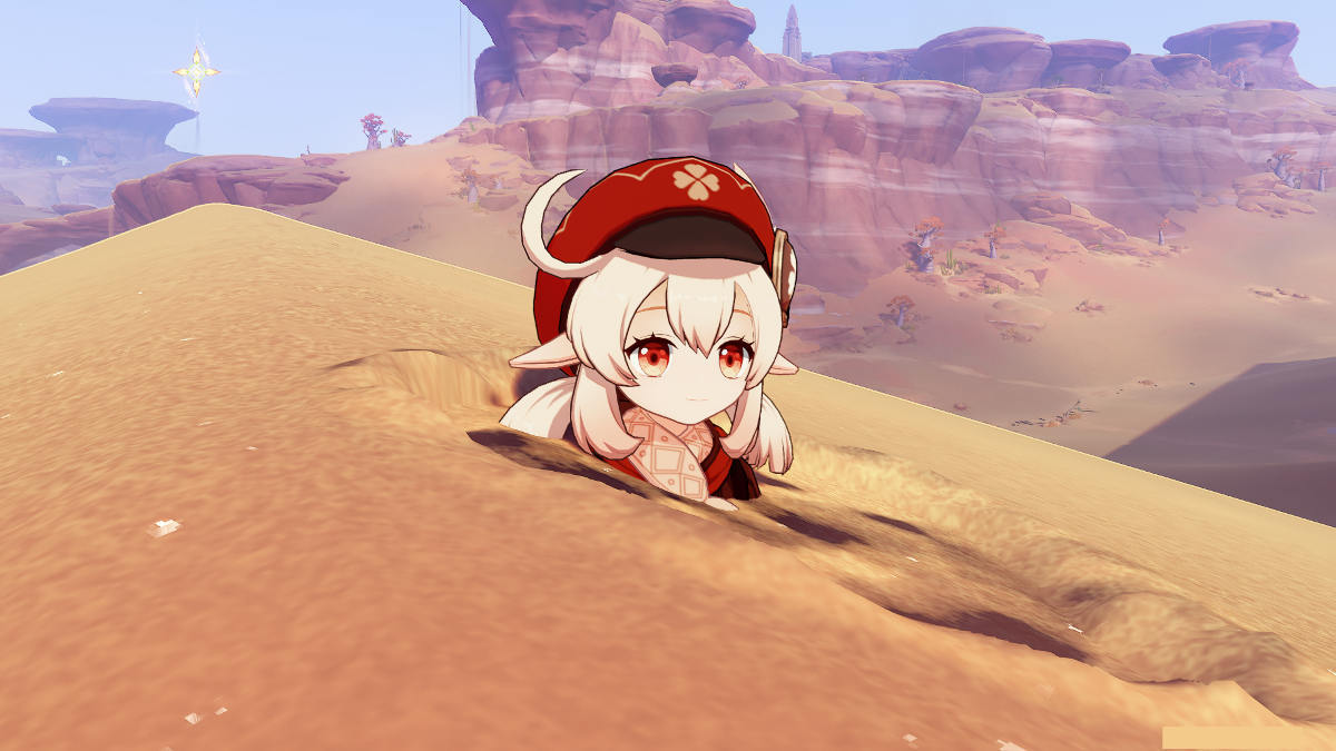 Genshin Impact’s strange hole in the Sumeru desert becomes a photo spot for players