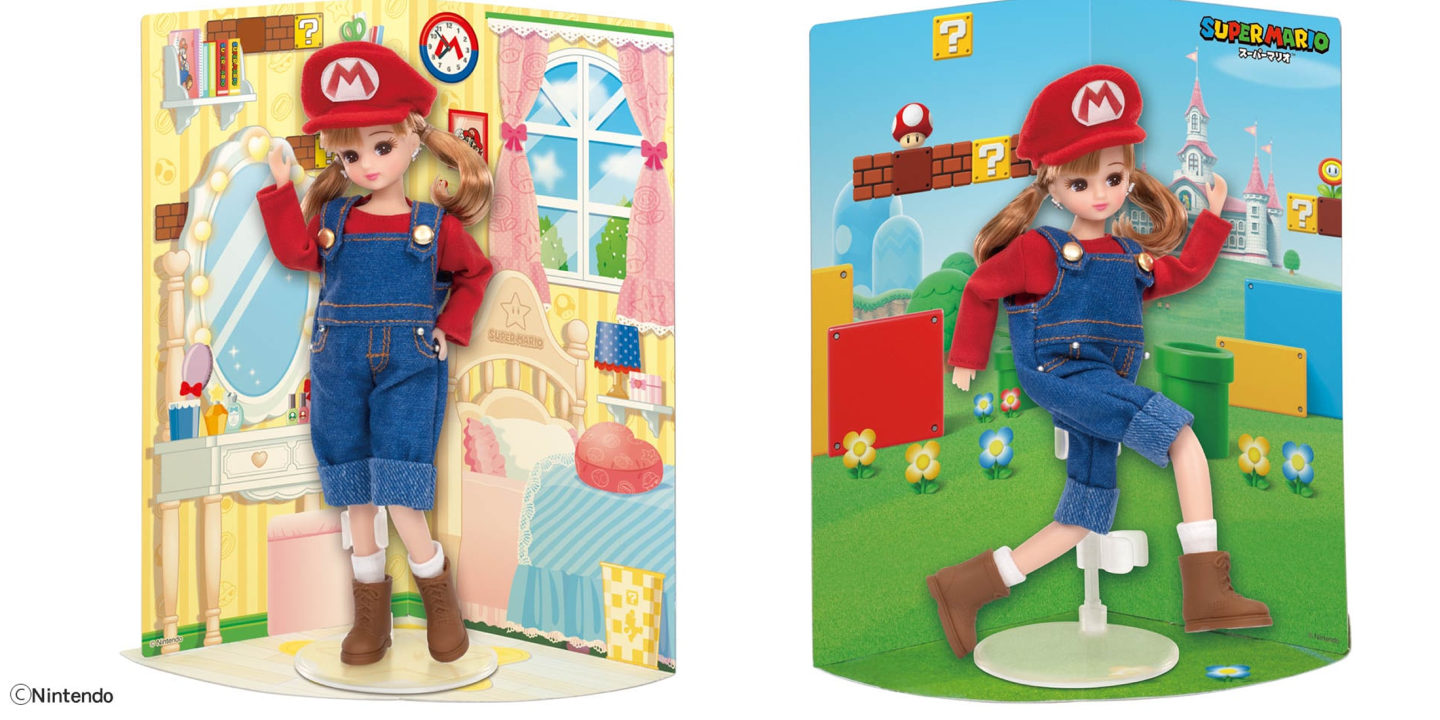 Japan’s Barbie-like doll dresses up as Super Mario in a new collab