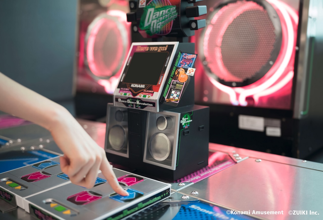 Dance Dance Revolution Classic Mini – miniature console that reproduces the DDR arcade unit at 1/5th scale announced 