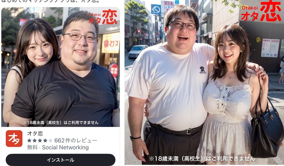 Japanese otaku-targeted dating app’s bizarre AI image advertising leads to 3x – 7x increase in female users 