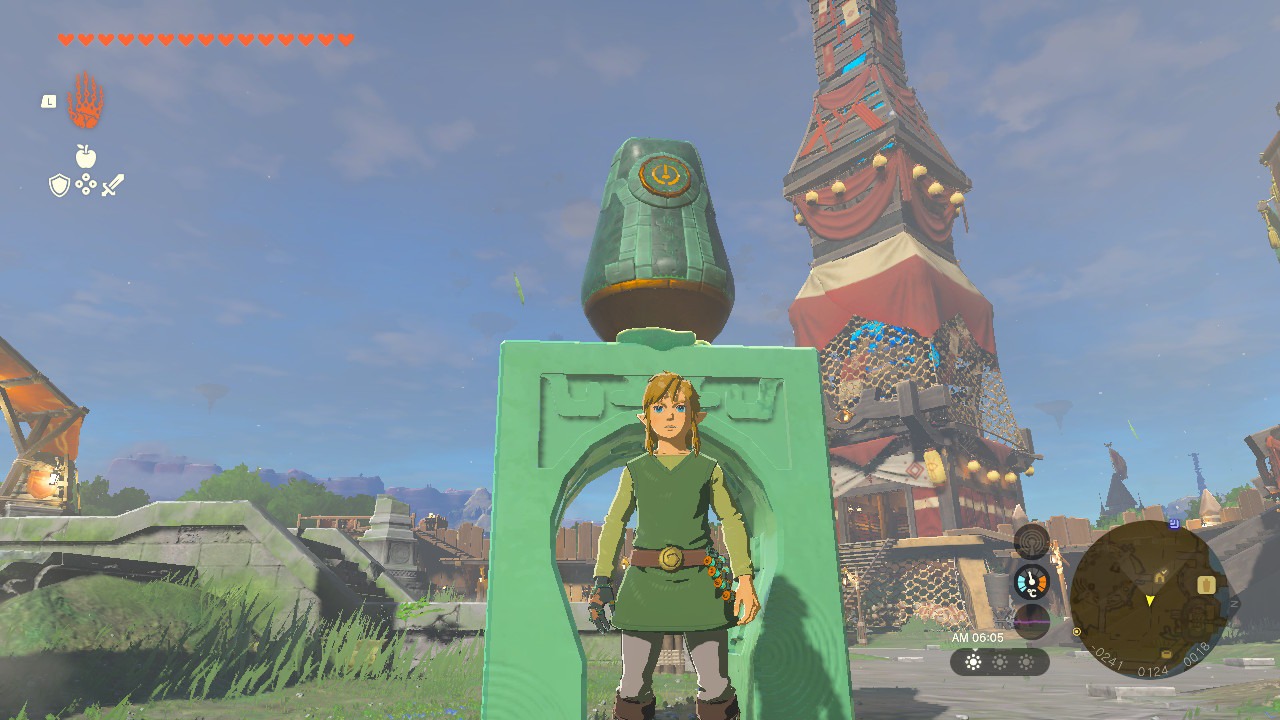 U-shaped block and Stabilizer construction in The Legend of Zelda: Tears of the Kingdom 