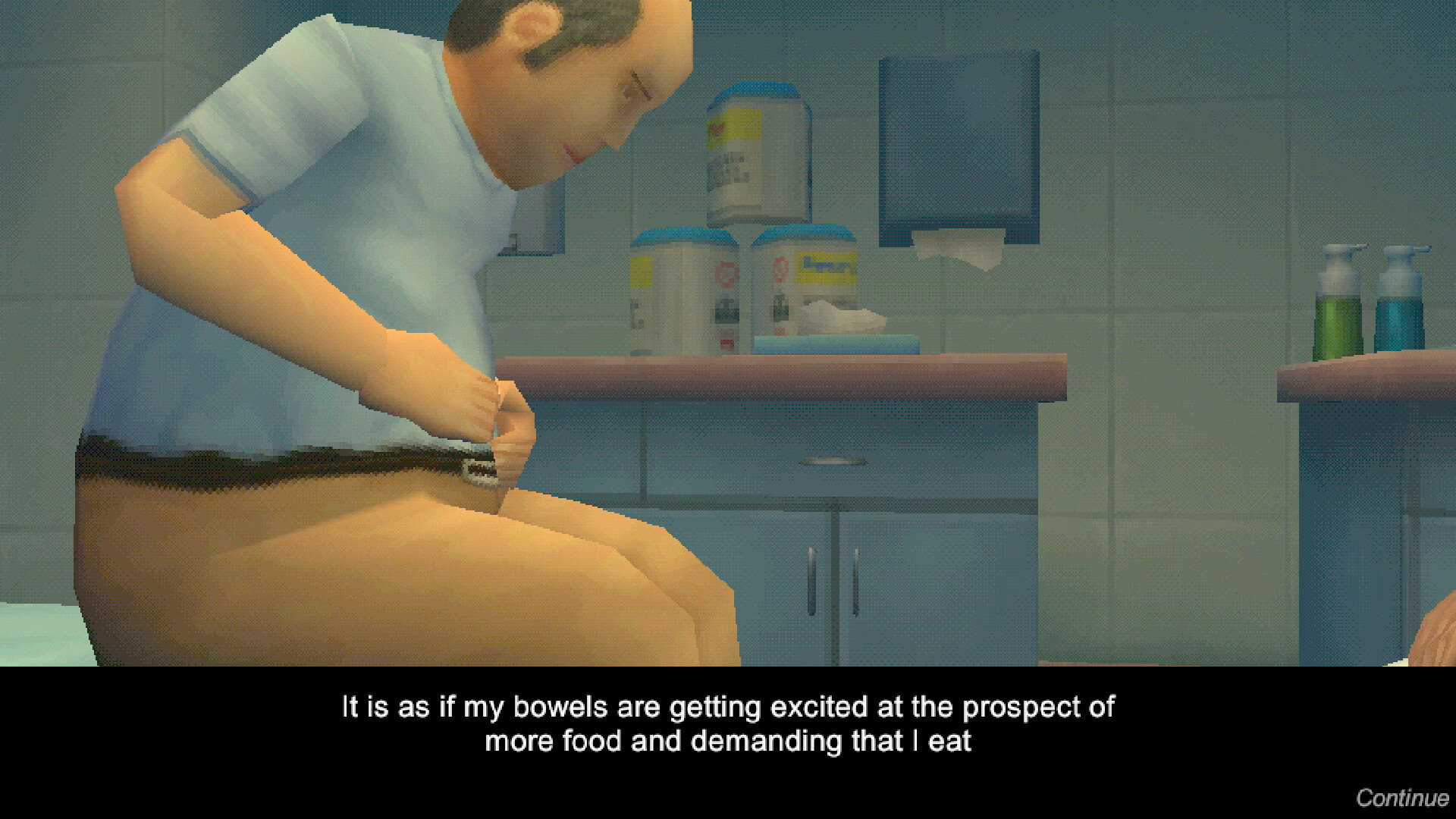 A patient discusses their symptoms in Revenge Of The Colon