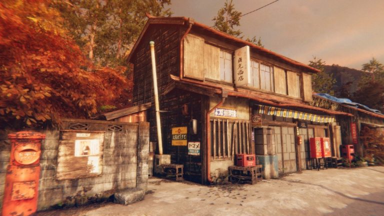 Abandoned Japanese village in indie horror game Hollow Cocoon