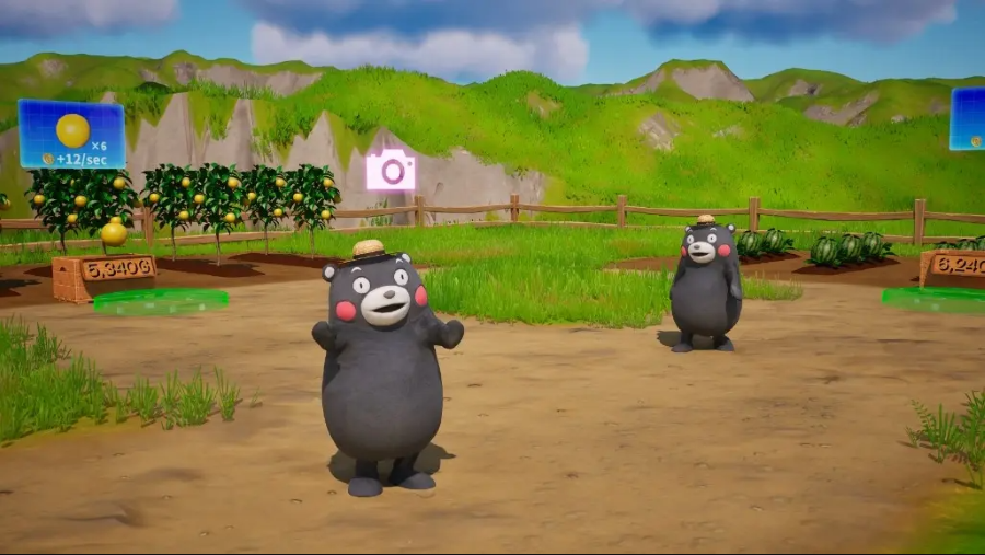 Kumamon mascot characters on Kumamon Island in Fortnite