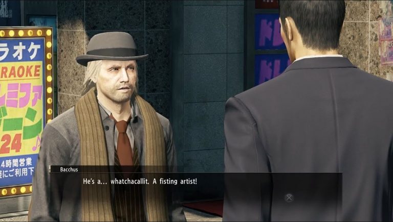 Yakuza 0 "Fisting artist" scene