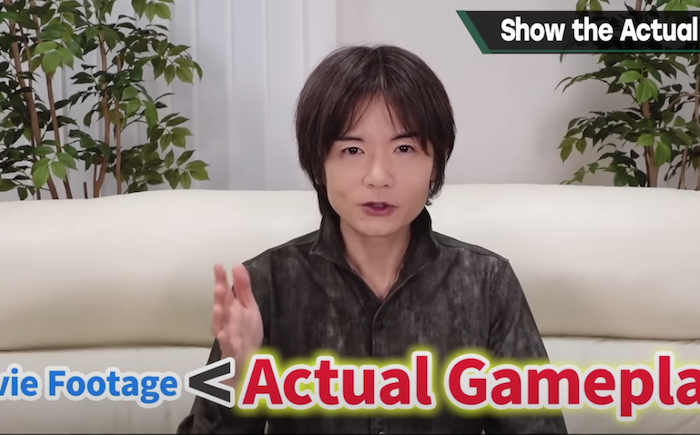 Super Smash Bros. creator Masahiro Sakurai's "Show the actual game!" quote got taken out of context