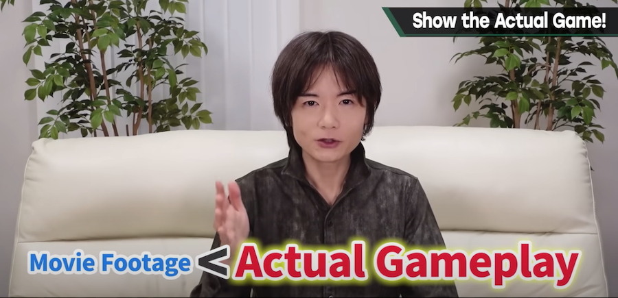 Masahiro Sakurai Show the Actual Game YouTube video