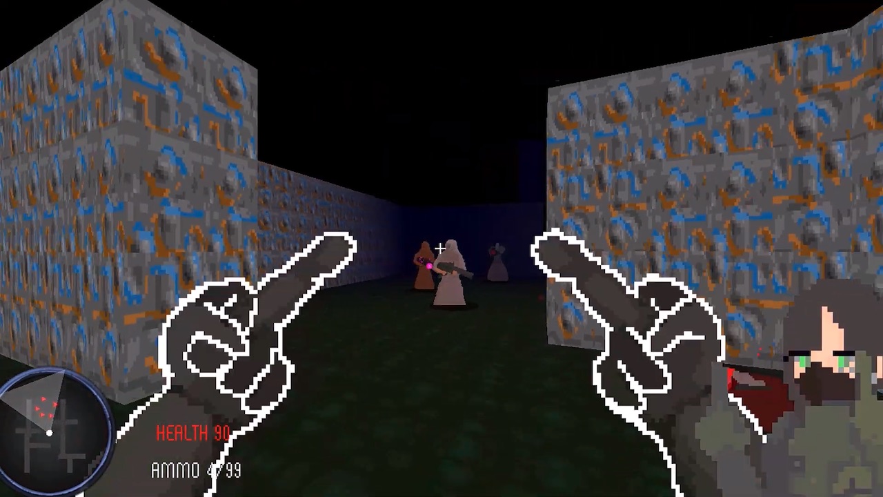 DOOM-like Japanese FPS is about a “gal” massacring cult members while flipping them off 