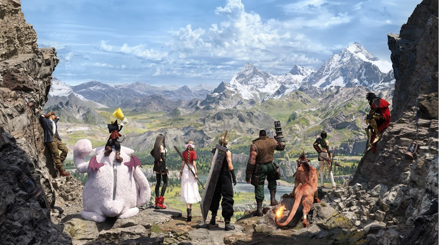 Final Fantasy VII Rebirth group picture