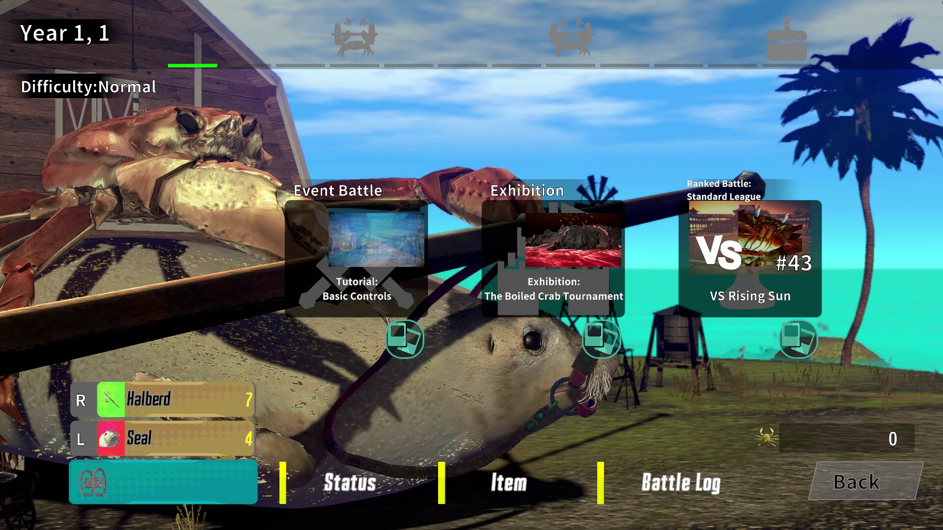 Fight Crab 2 gameplay screenshot