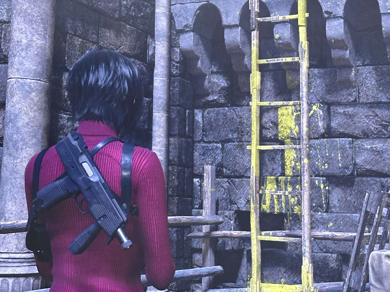 Yellow paint in Resident Evil 4