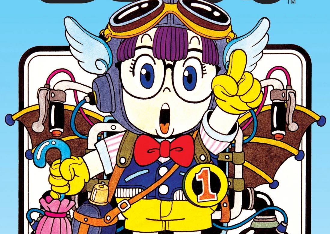 Arale as seen on the cover of Dr. Slump