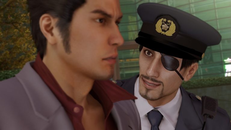 Majima and Kiryu in Like a Dragon