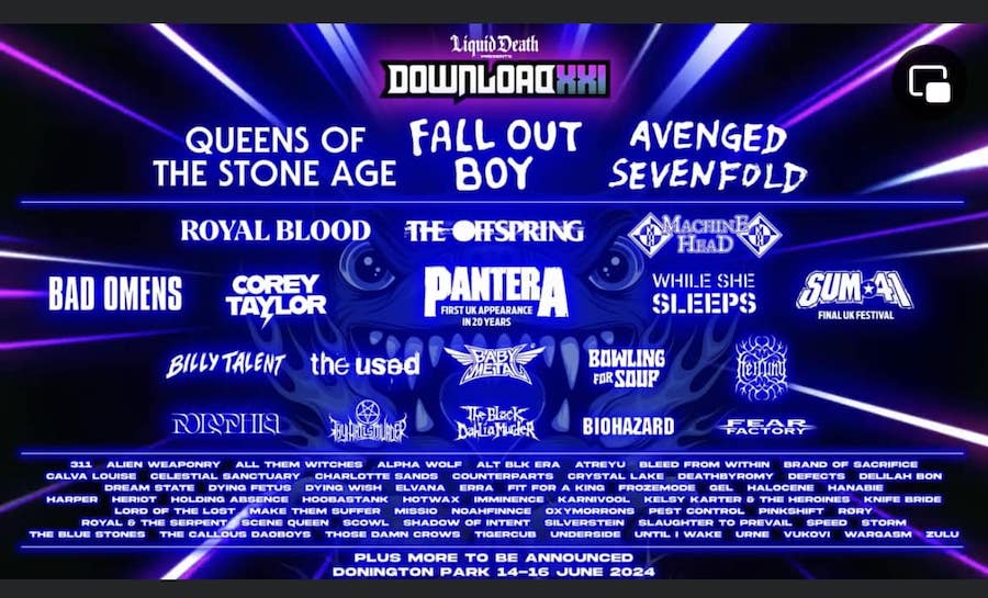 Download Festival XXI line up