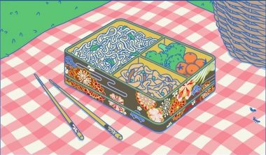 Make a Bento traditional Japanese lunch box making game