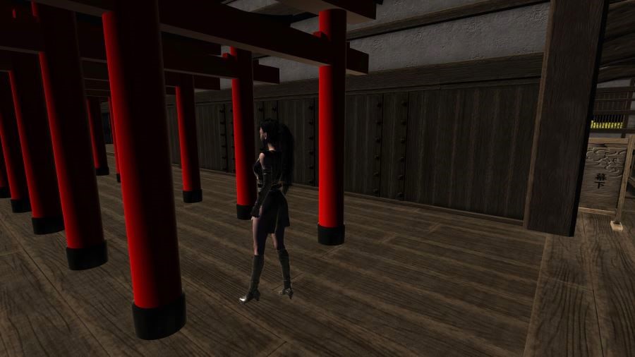 Oedoshigusa ninja stealth game red torii shrine gates