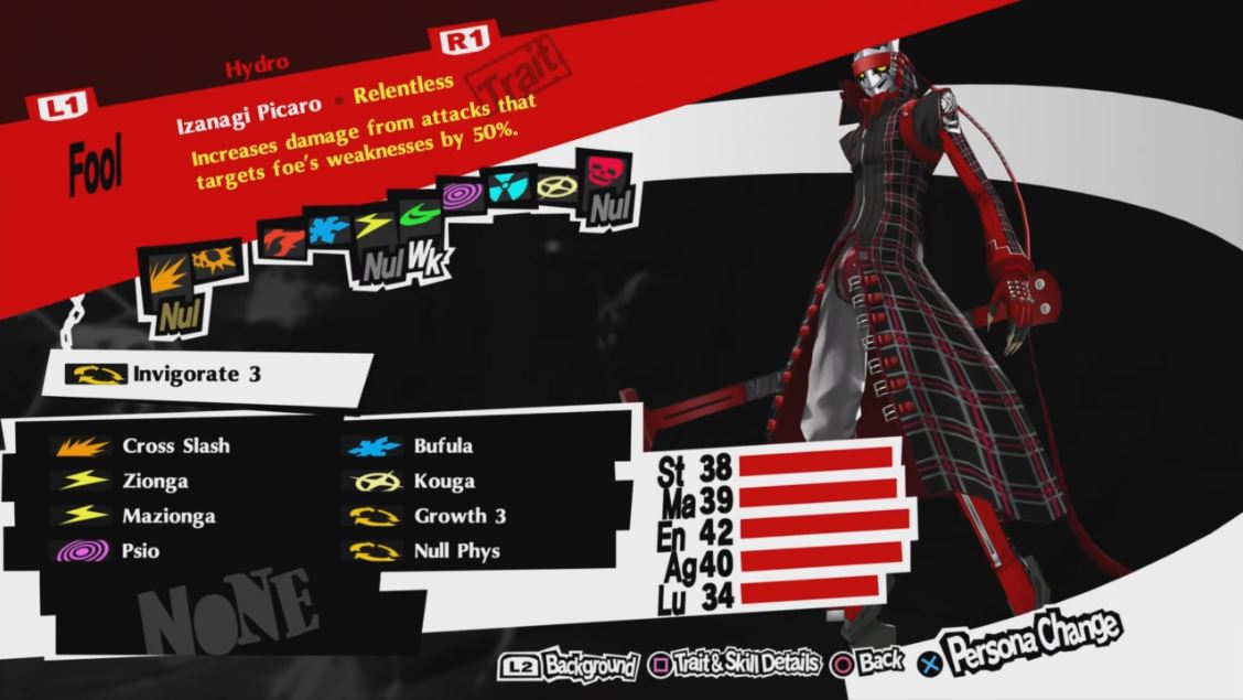 Persona 5 Izanagi Picaro