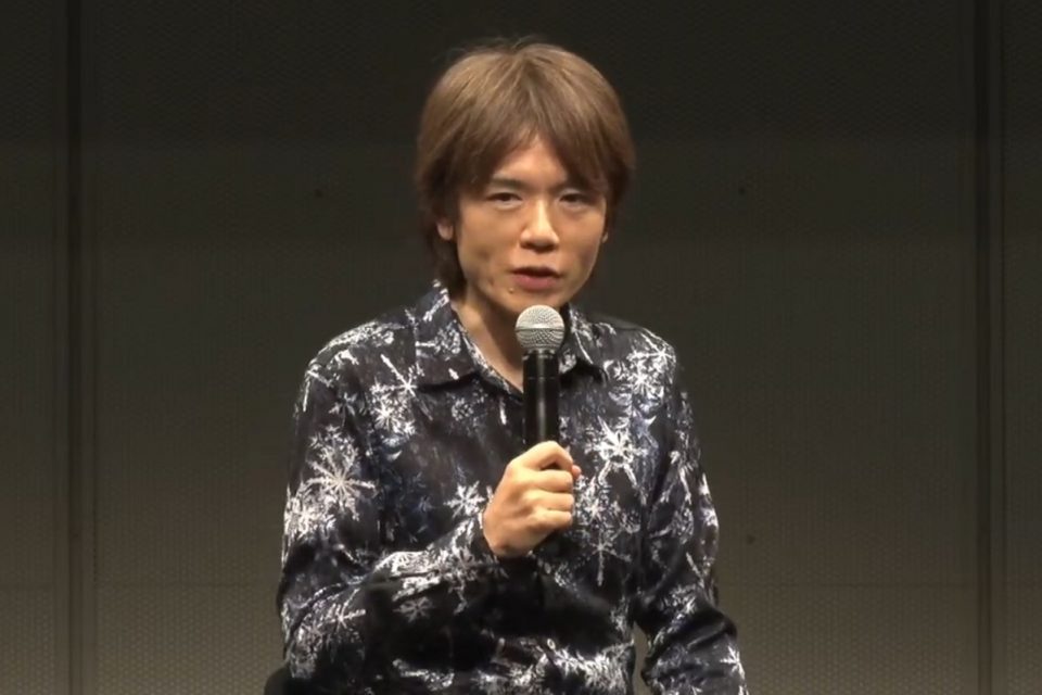 Masahiro Sakurai speaking