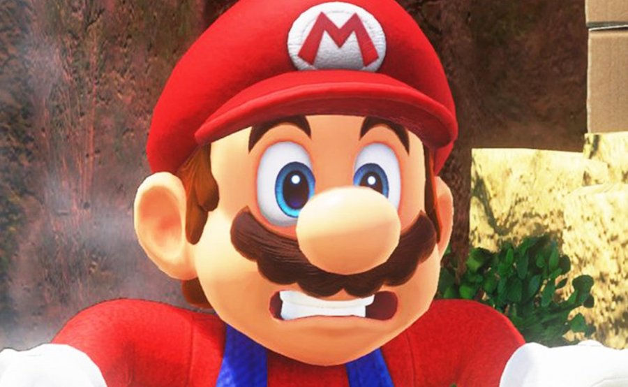 Super Mario Odyssey shocked Mario
