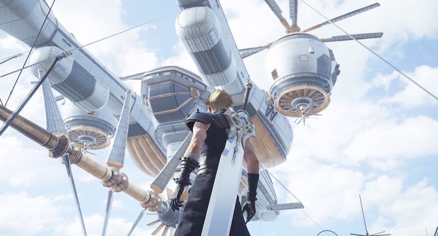 Final Fantasy 7 Rebirth Cloud and airship