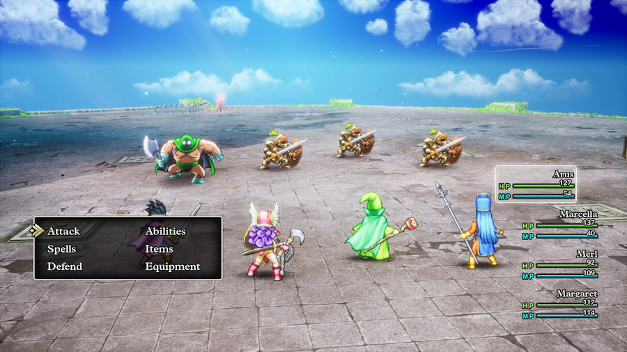 Dragon Quest 3 HD-2D Remake combat