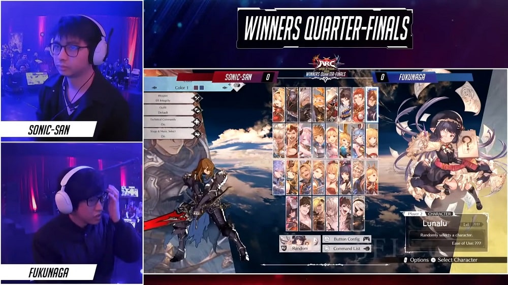 Sonic san vs. Fukunaga in the Winners Quarter-FInals