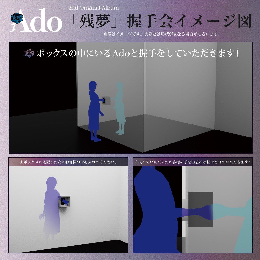 Pictorial guidelines for Ado's handshake event