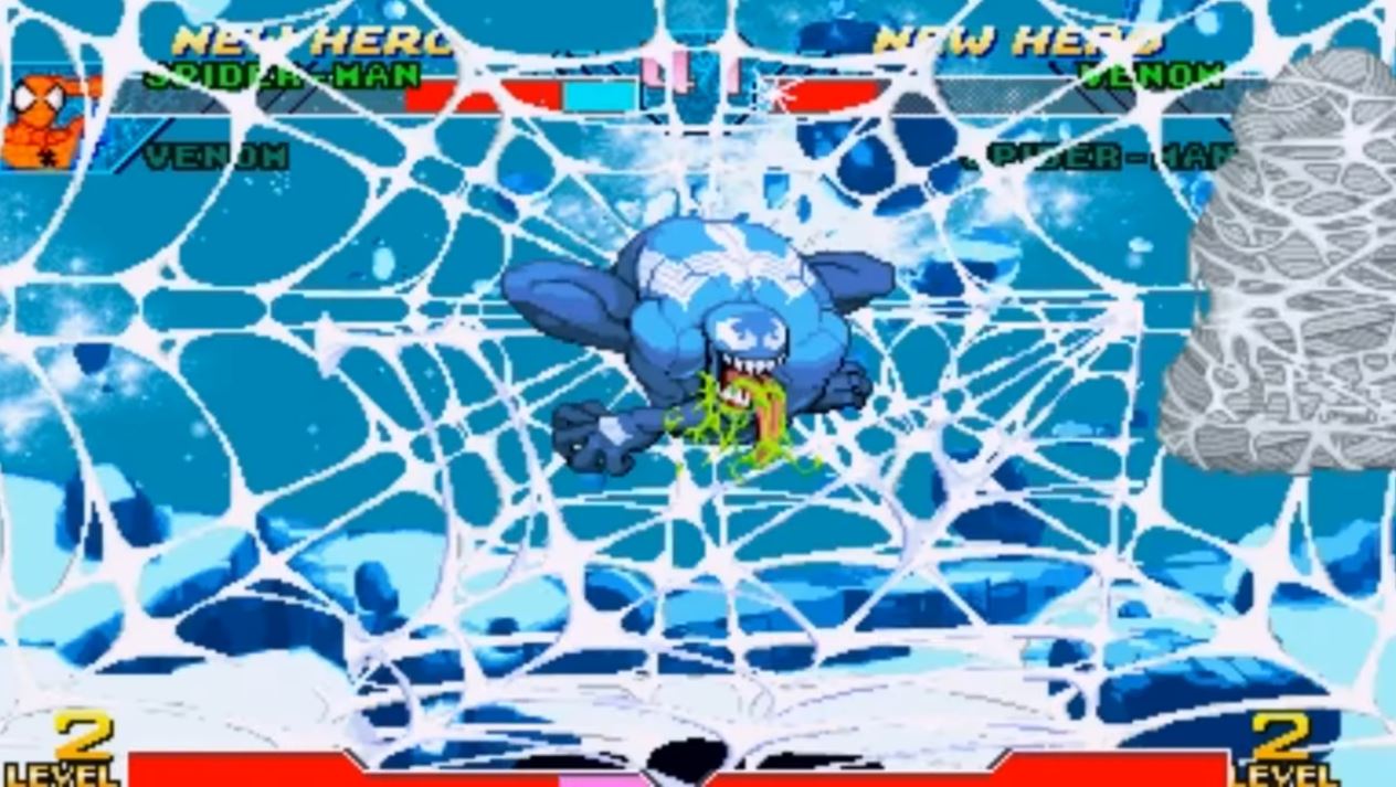 Light blue Venom seen in Marvel VS Capcom