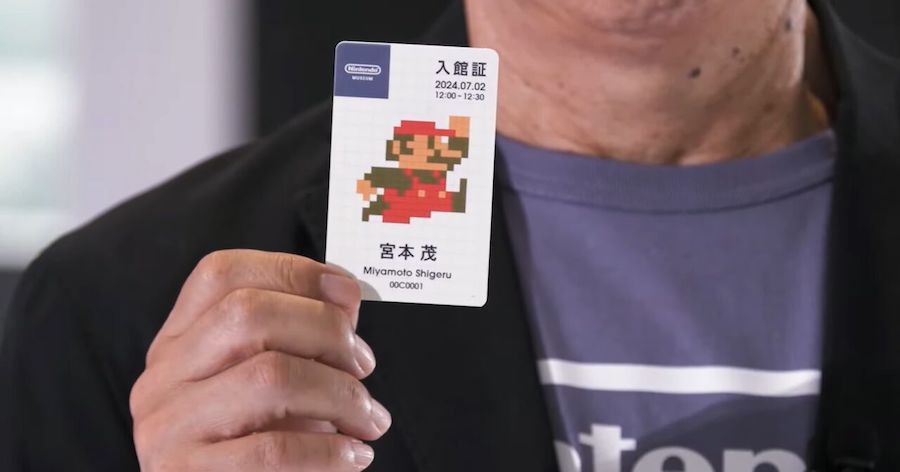 Shigeru Miyamoto's Nintendo Museum ticket card 