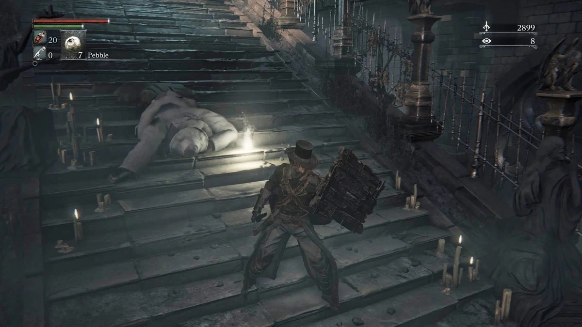 Bloodborne how to use the Wooden Shield