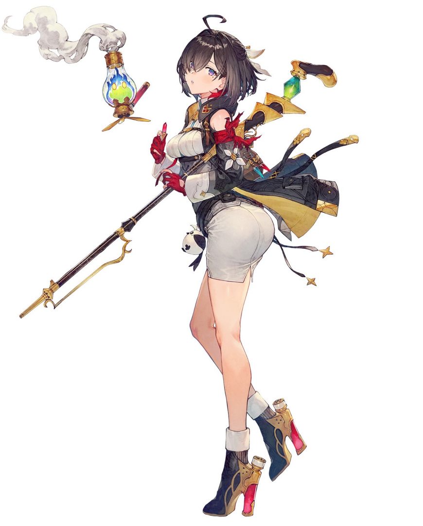 Atelier Yumia character design Yumia