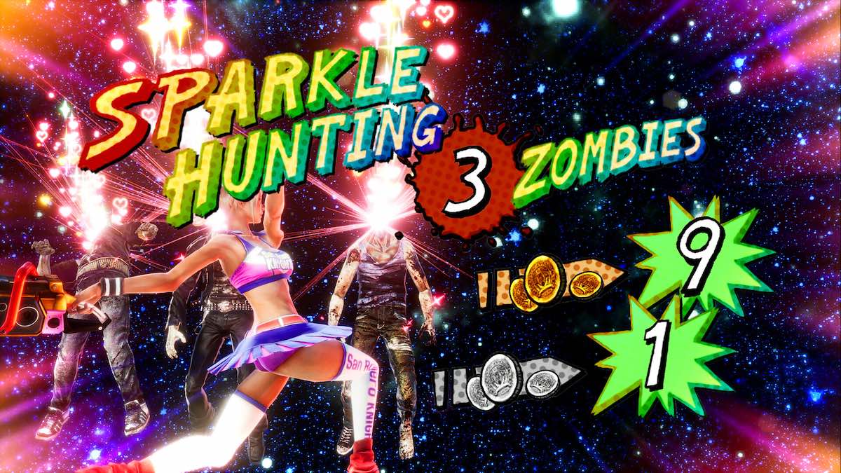 Lollipop Chainsaw RePOP fighting zombies in repop mode