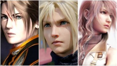 Final Fantasy main characters Squall FF8 Cloud FF7 Lightening FF13