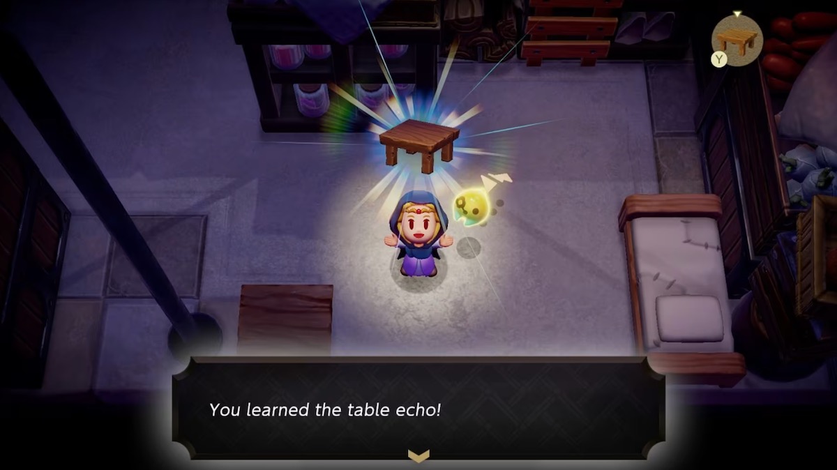 The Legend of Zelda table echo