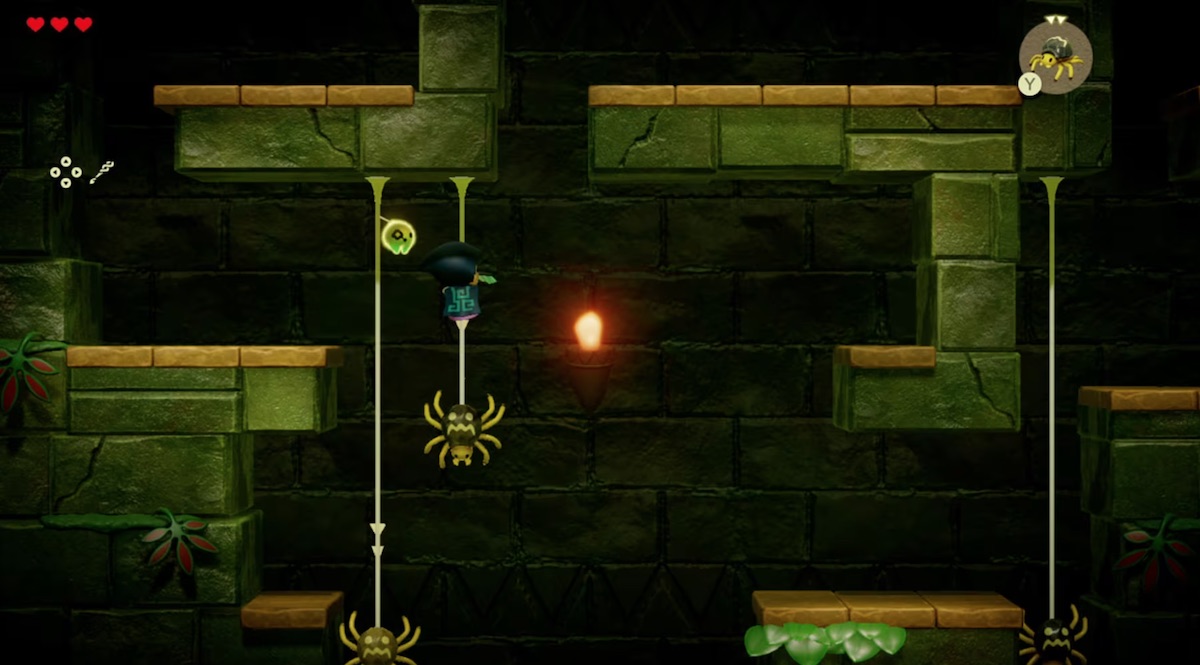 The Legend of Zelda Echoes of Wisdom side scrolling view