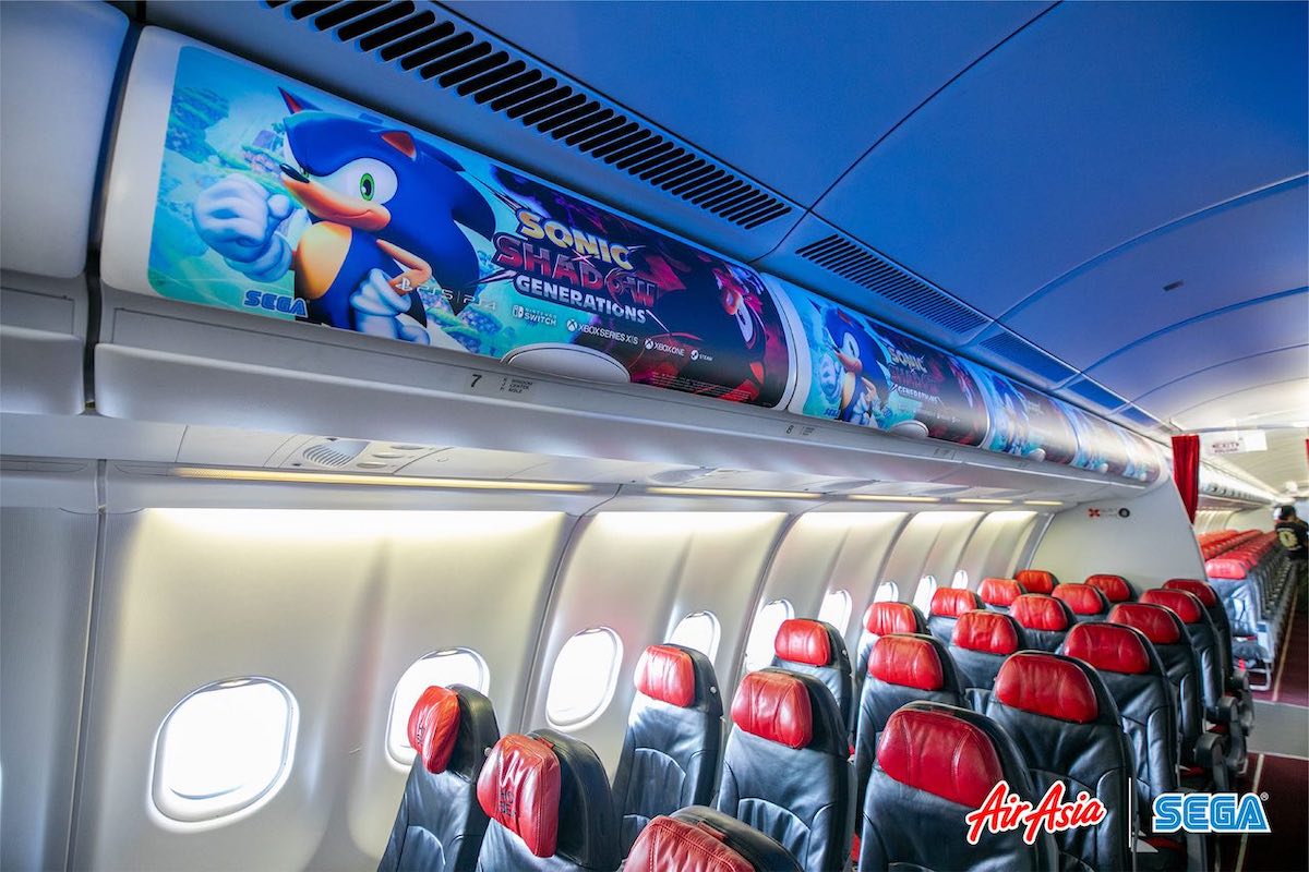 Inside the Sonic themed AirAsia aircraft 