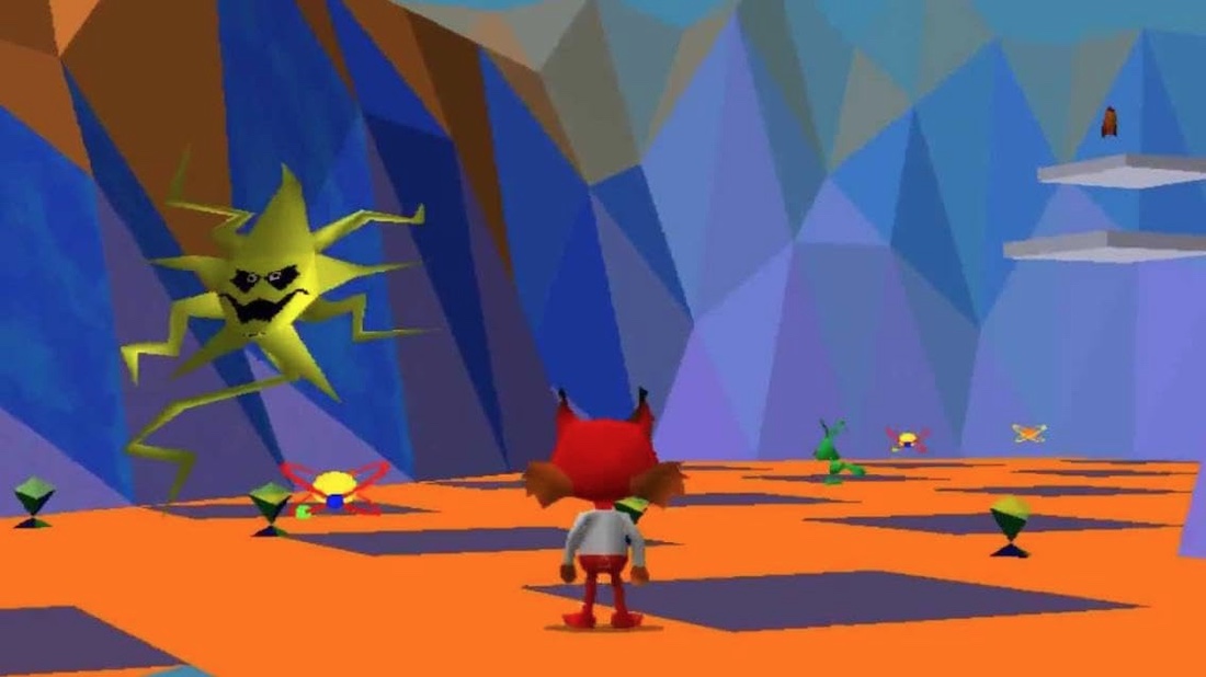 Bubsy 3D enemies and environment