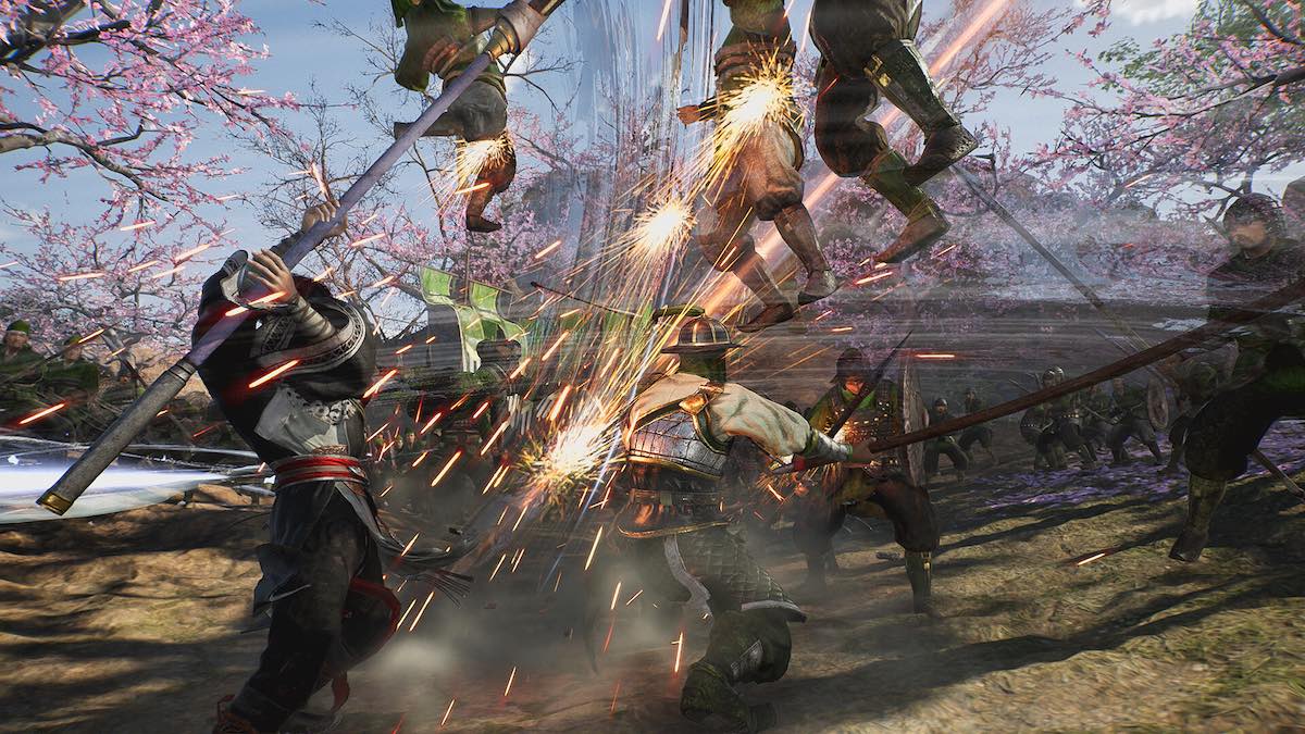 Attacking enemy soldiers in Dynasty Warriors Origins sends them flying up into the air