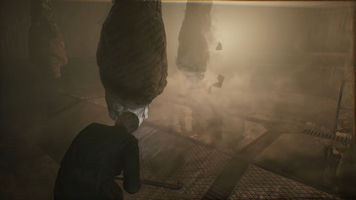 Silent Hill 2 remake Eddie shoots at you in the meat locker