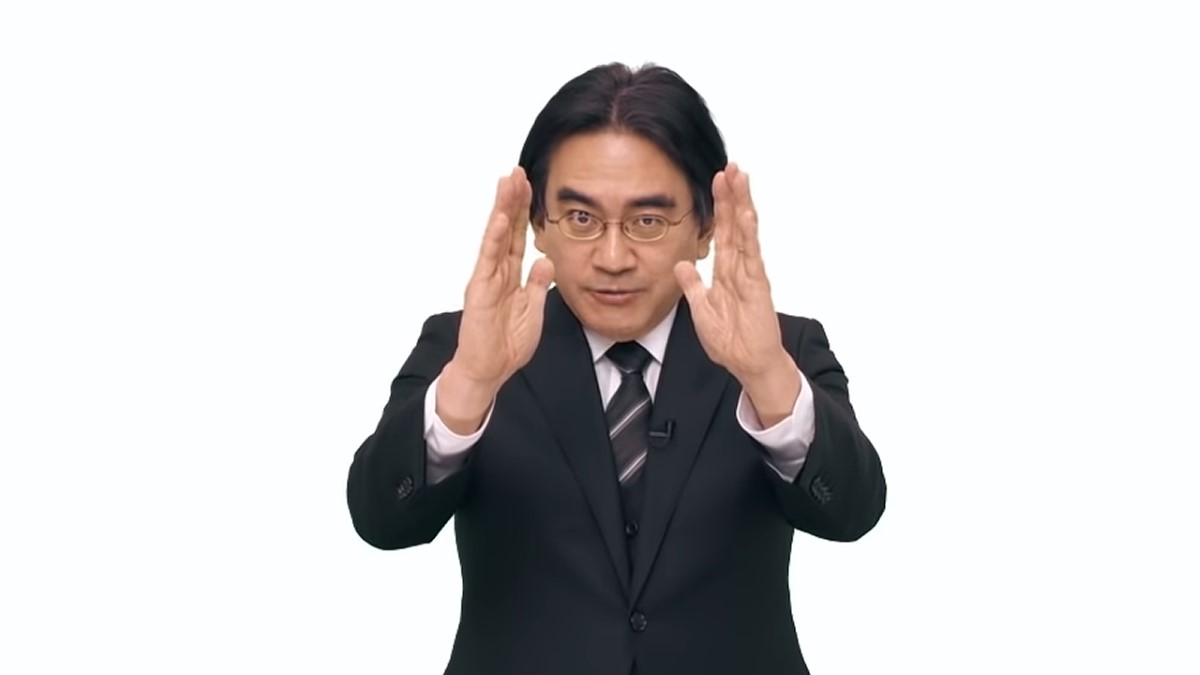 Satoru Iwata presenting Nintendo Direct in 2014