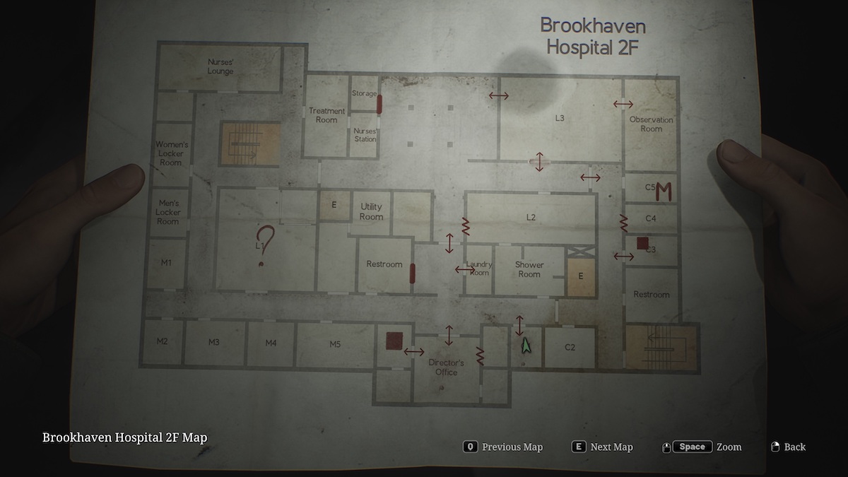 Silent hill 2 remake Brookhaven Hospital explored map